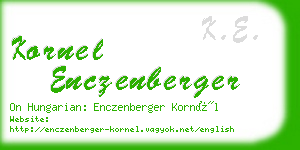 kornel enczenberger business card